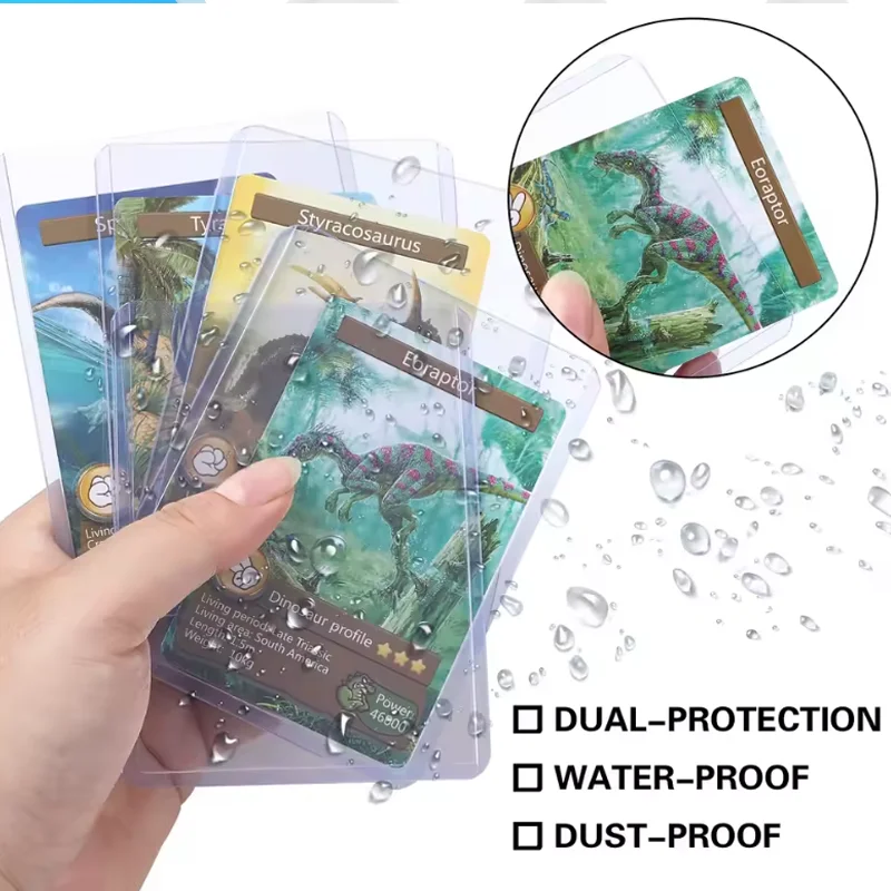 10-50pcs Clear Hard Plastic Card Sleeves Top Loaders Sports Game Trading Protector Folder Collecting Cards Waterproof Display