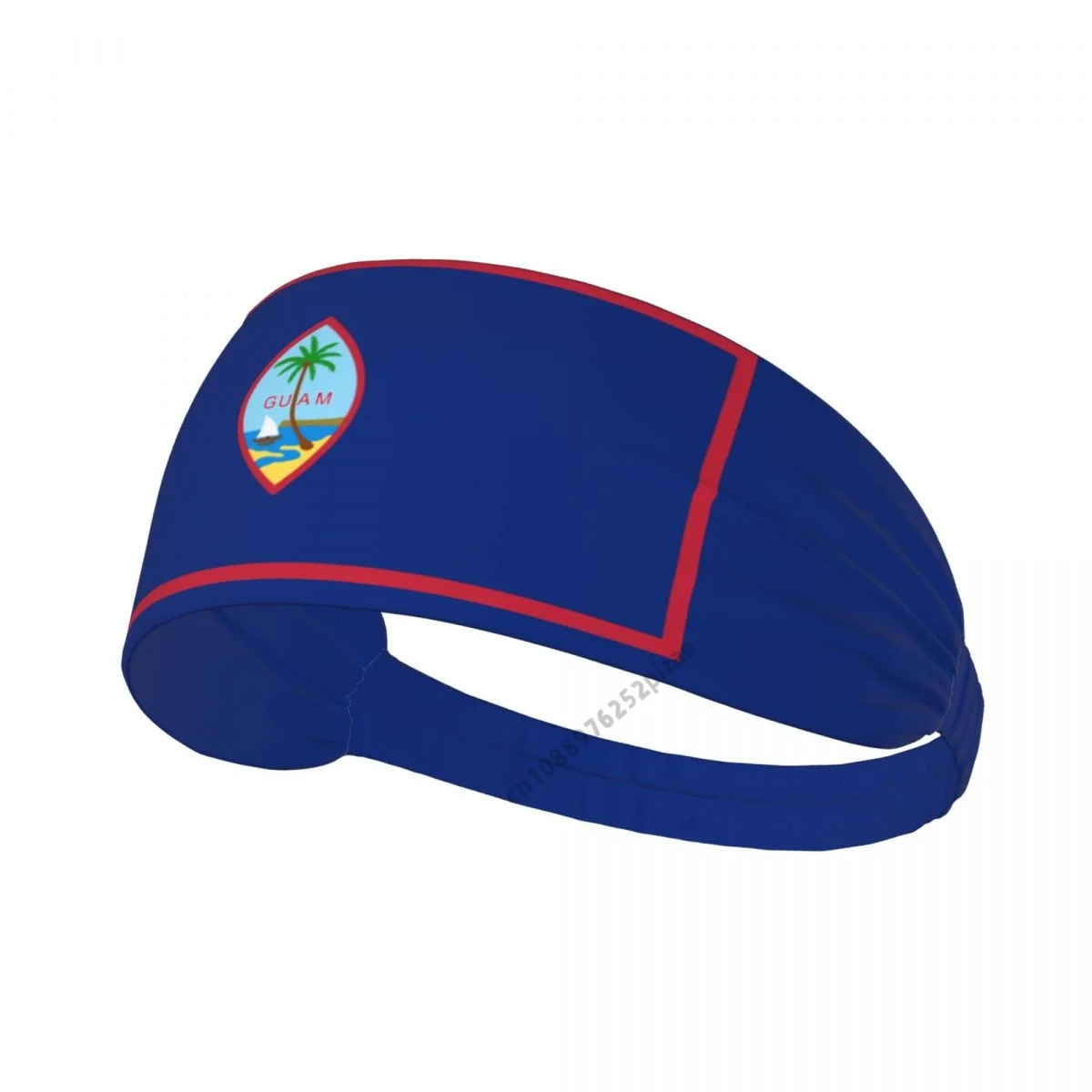 

Guam Flag Men Women Bands Elastic Wide Headbands For Yoga Sports Fitness Exercise Tennis Running Gym Dance Athletic