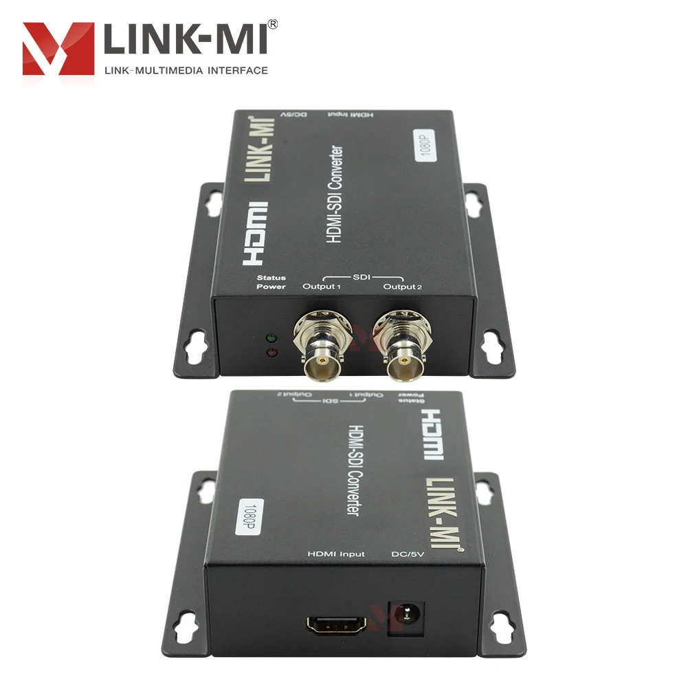 Convertidor profesional HDMI a SDI Dual, convertidor HDMI a SDI para estudio de transmisión, caja HDMI a SDI 1080P con salidas duales 3G