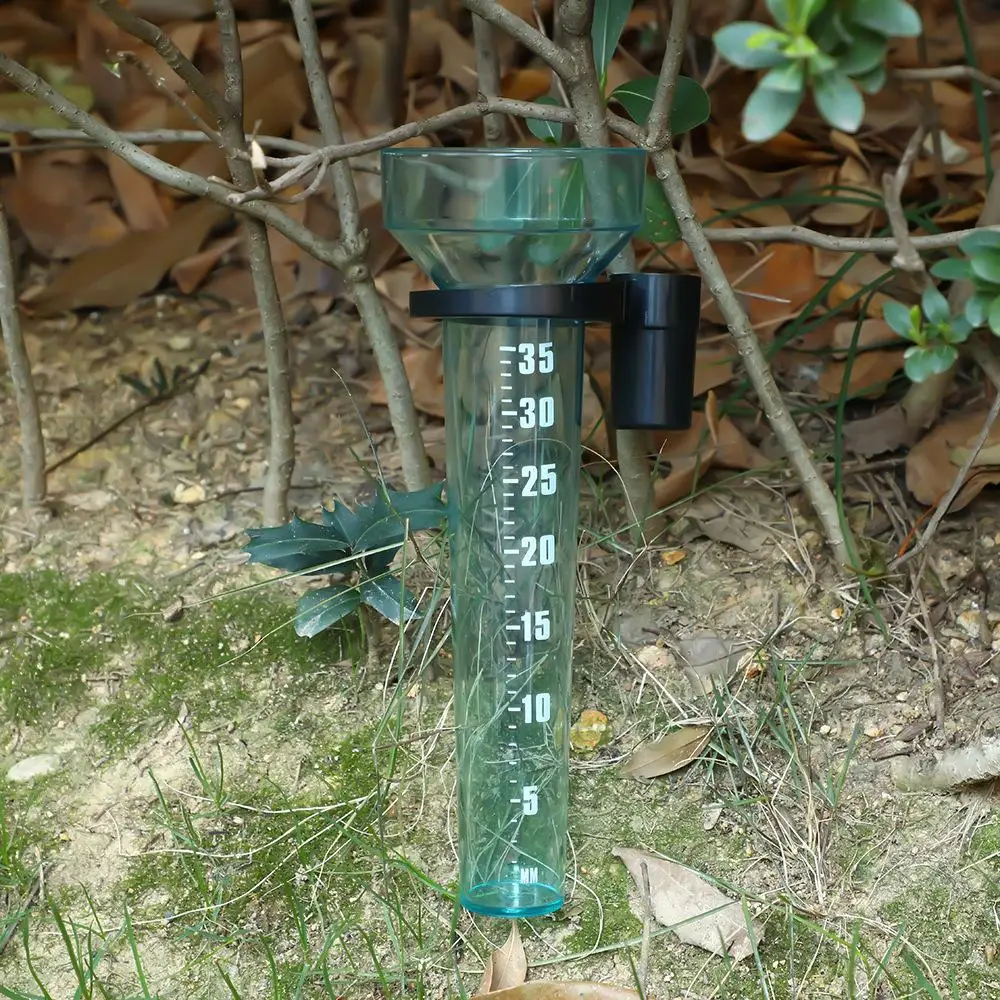 1/2Pcs 35mm Rain measuring cup Portable Polystyrene Rain Gauge Measurement Tool  Garden Water Ground Outdoor Rain Collecter