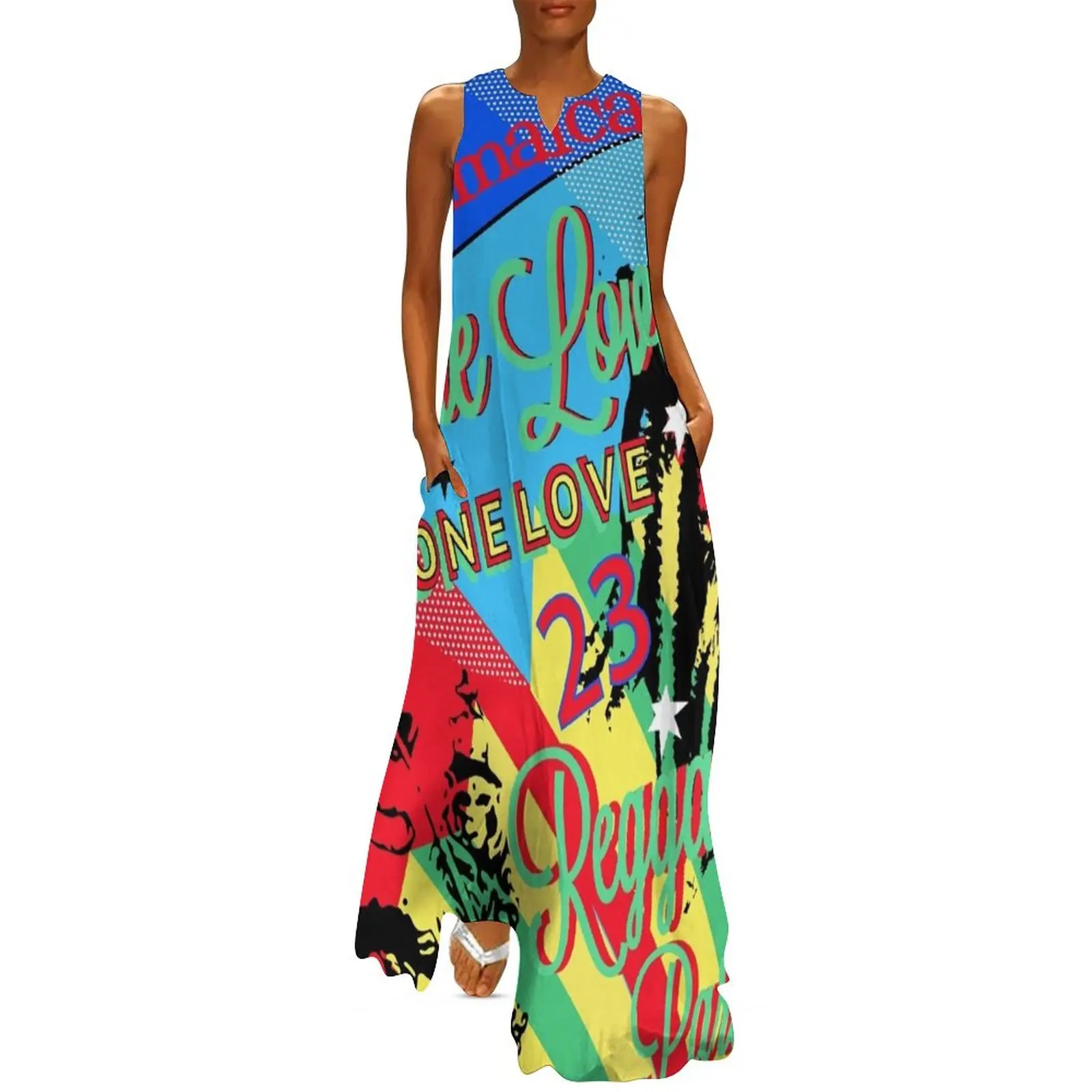 Reggae One Love Party Long Dress summer outfits for women 2024 Women