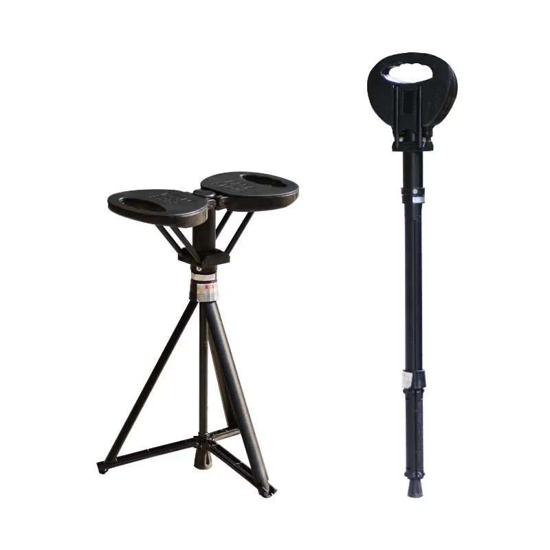 Cane Stool Aluminum Alloy Cane Extended Soft Stool Surface Elderly Climbing Cutlery Hiking Cane