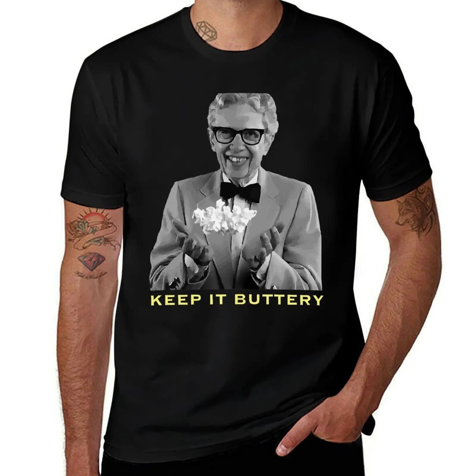 KEEP IT BUTTERY T-Shirt Thanksgiving Casual Tee T-Shirt