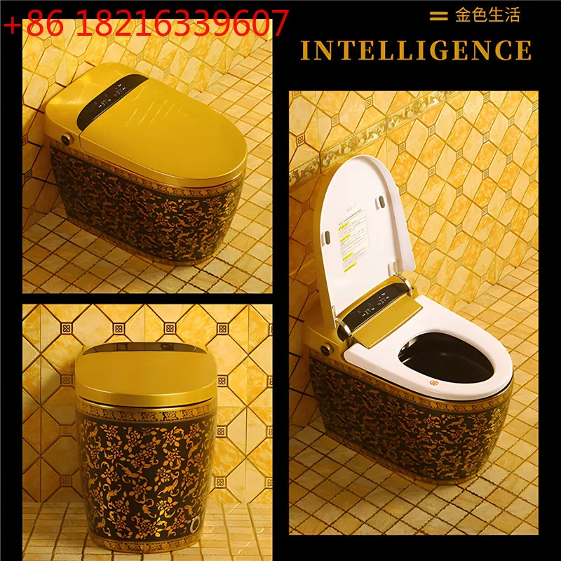 

Новый черный и золотой умный сифон для унитаза, роскошный новый китайский ретро-нака, персонализированное творчество