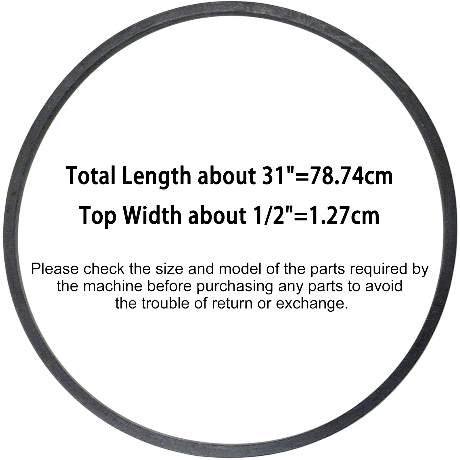 3887MA Auger Belt 1/2