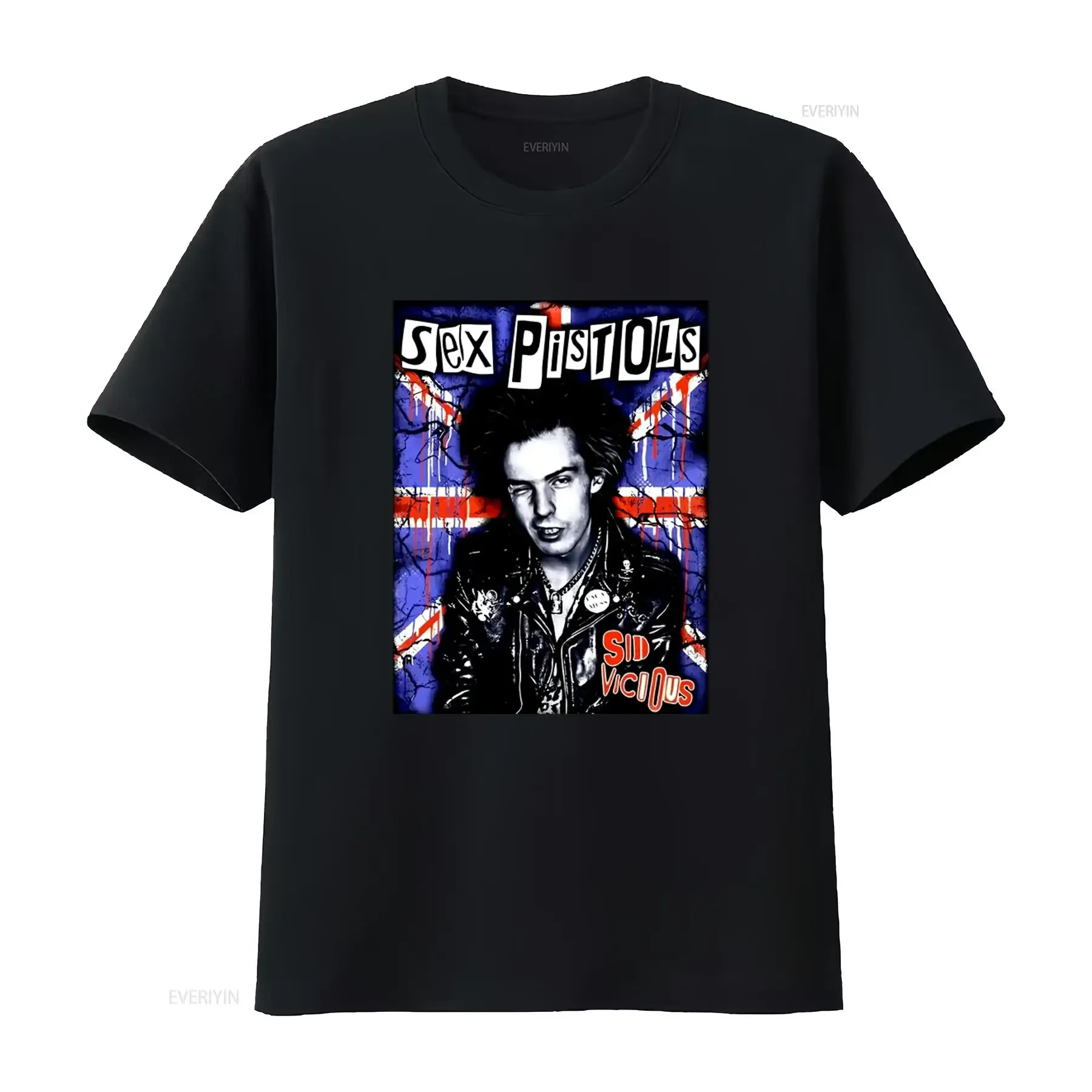 Rare Sid Vicious Sex Pistols Band Cotton T Shirt Rock Punk Style  vintage Washed Stretched designer clothes Stylish