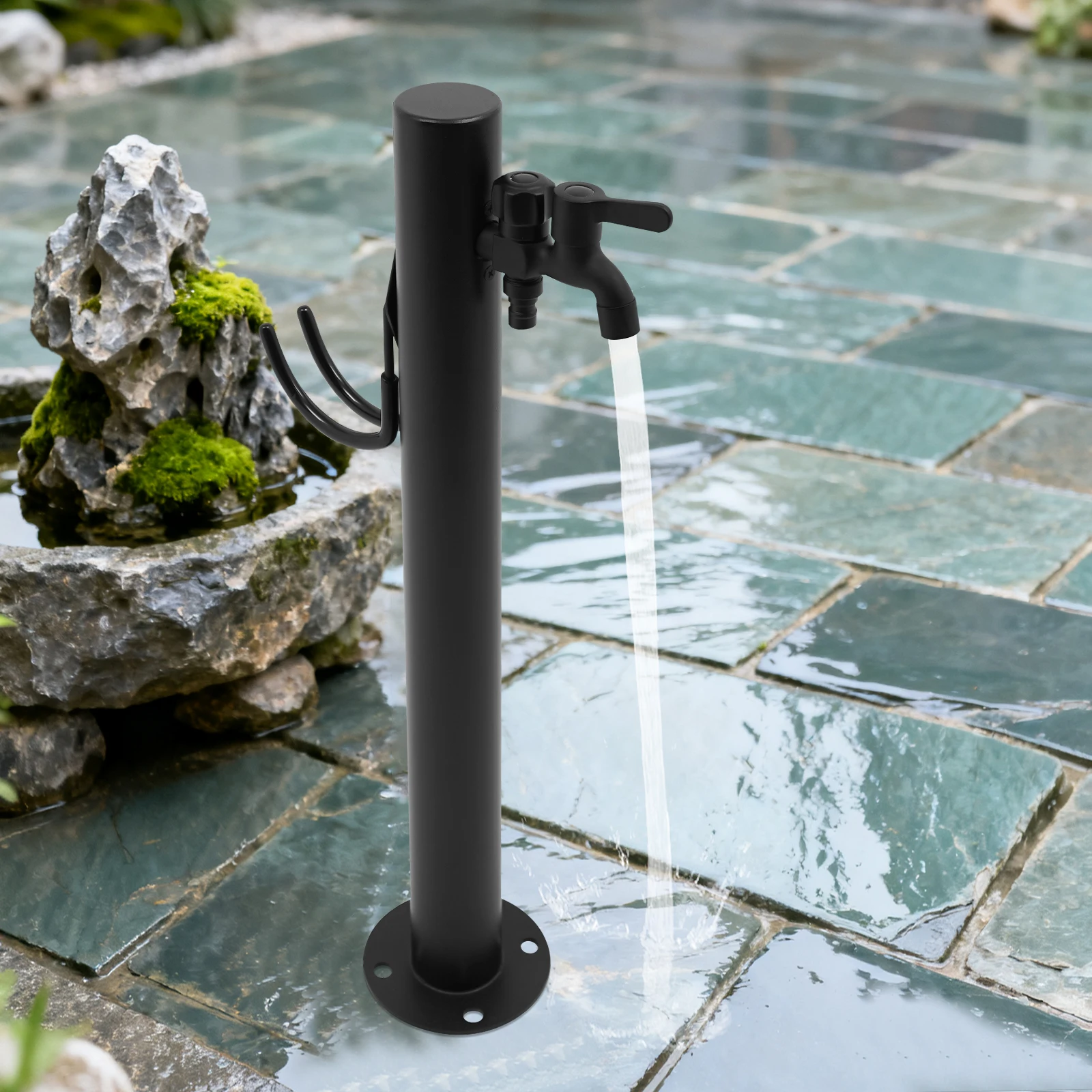 

Water Column Faucet, Round Column Outdoor Faucet, Vertical Garden Water Column Faucet