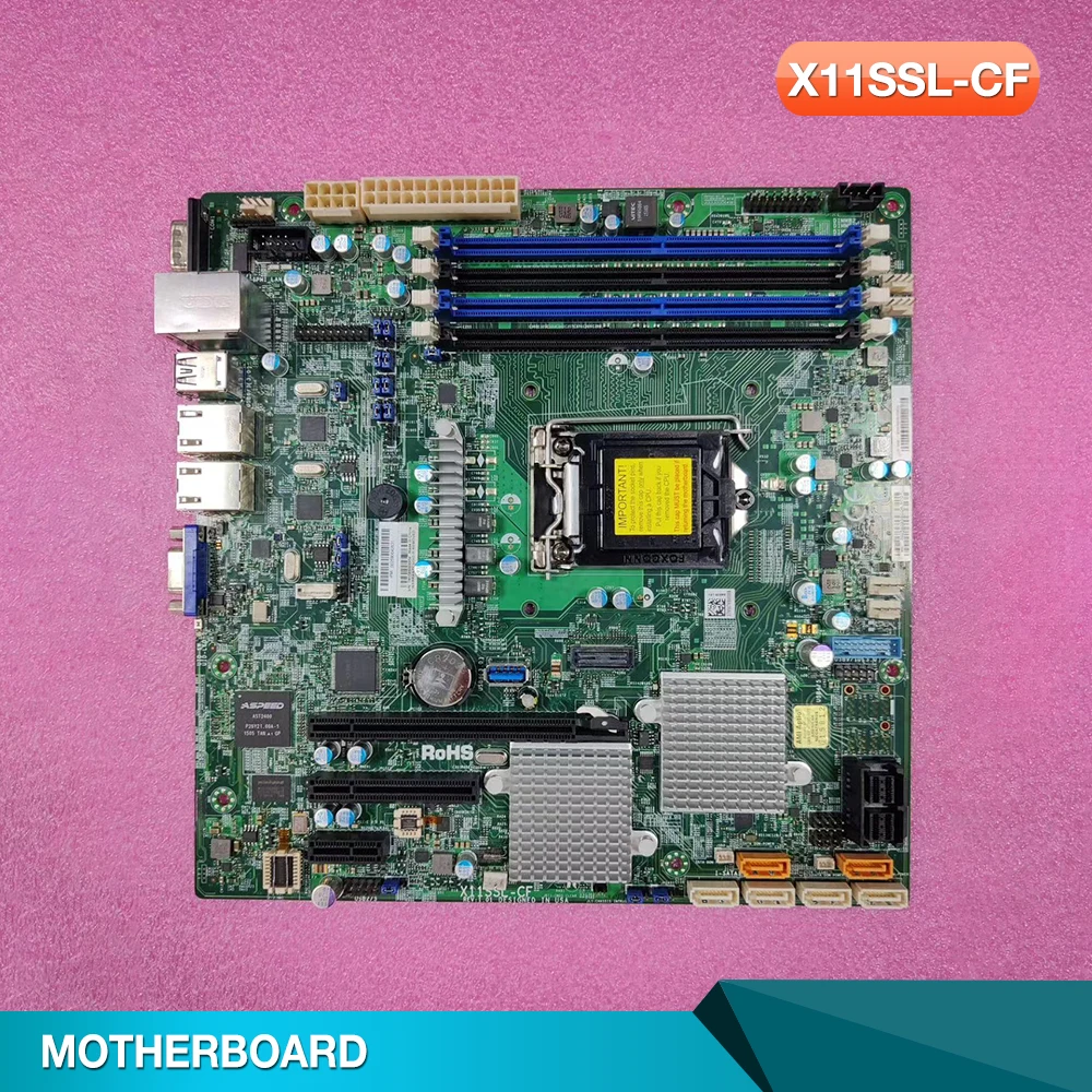 

v6/v5 7th/6th Gen Core i3 Series LGA1151 E3-1200 DDR4X For Supermicro Server Motherboard X11SSL-CF