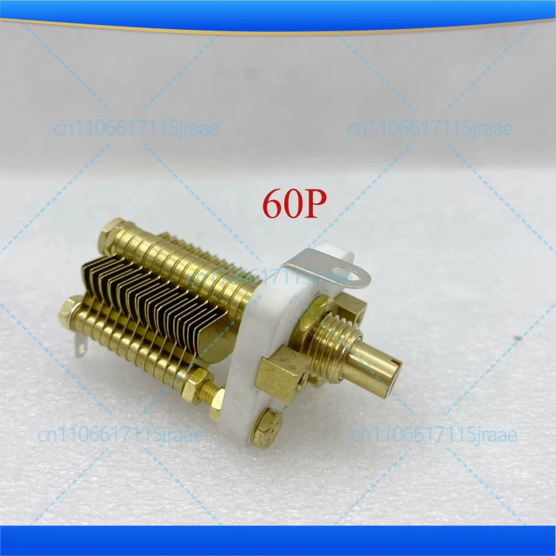 For Small Loop Antenna CW2F Air Variable Capacitor High Q Ceramic Full Copper Single Gang 60P 100P Power Tools Accessory