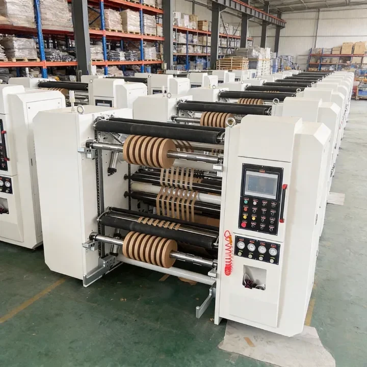Automatic Single Shaft Masking Tape Roll Cutting Machine PE PVC Electrical Tape Roll Slitting Machine