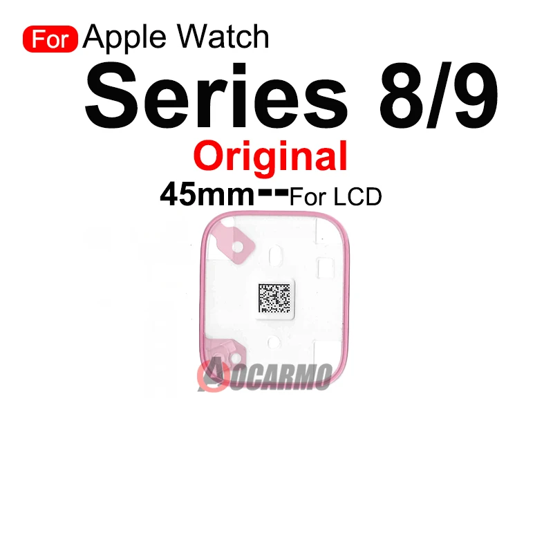 لساعة أبل Series8 9 41 مللي متر 45 مللي متر S8 S9 شاشة LCD أمامية لاصقة خلفية خلفية ملصق شريط لاصق استبدال