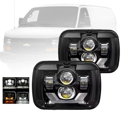 1pc/2pcs 55W/85W LED 5x7