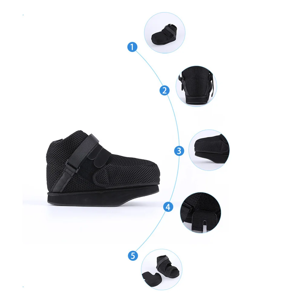 

Foot Decompression Shoes Postoperative Toe Adjustable Walking Boots for Broken Toe Foot Fractures Strong Strap Size Xs