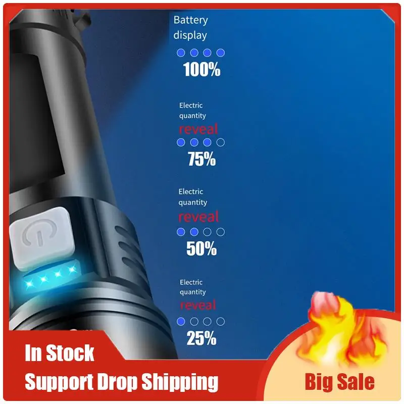 

A35F Новый портативный светодиодный фонарик P70 с телескопической функцией зума, перезаряжаемый долговечный фонарь для кемпинга