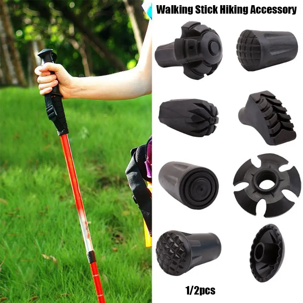 

Telescopic Outdoor Tool Pole Replacement Tips Trekking Poles Protectors Hiking Alpenstock Accessories Walking Stick Head