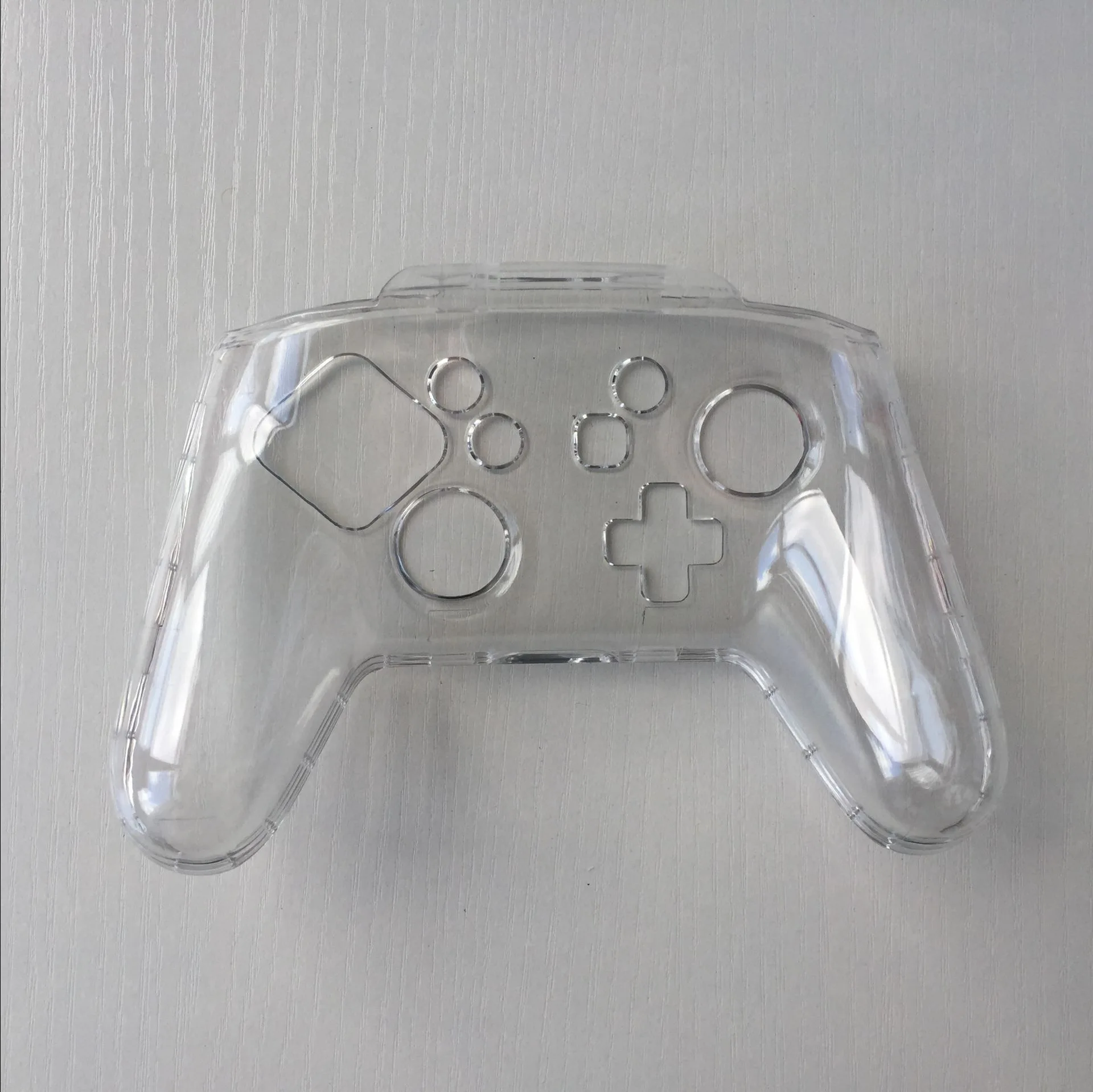 Transparent Clear Crystal Case Controller Protective Cover Handle Shell Compatible For Ns Nintendo Switch Pro Game Controller