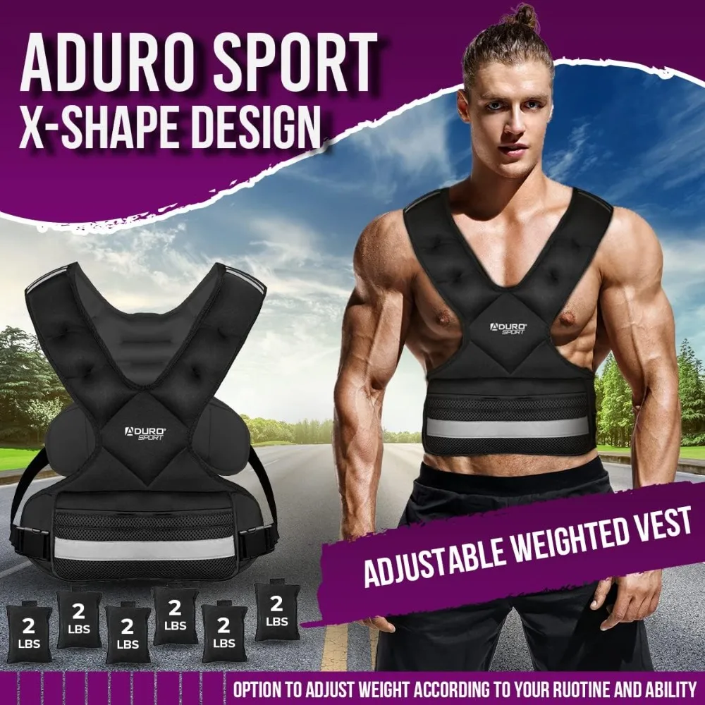 

Adjustable Weighted Vest Workout Equipment, Body Weight Vest for Men, Women, Kids