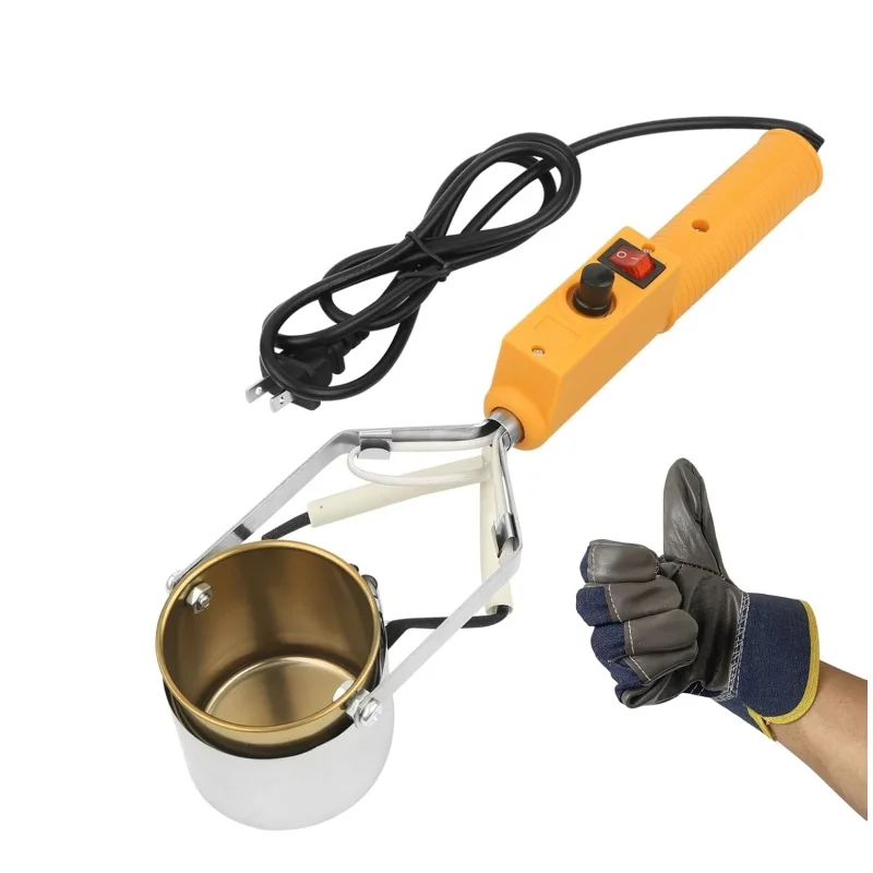 160W 180W 380W Portable Melting Furnace Adjust Temp 150-450C Lead Tin Indium Solder Pot For Fishing Sinker Mold Tested