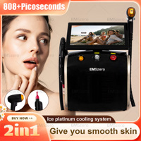 2 In 1 diode laser hair removal And Pico 755+808+1064 suitable for all skin and hair types machine 2025
