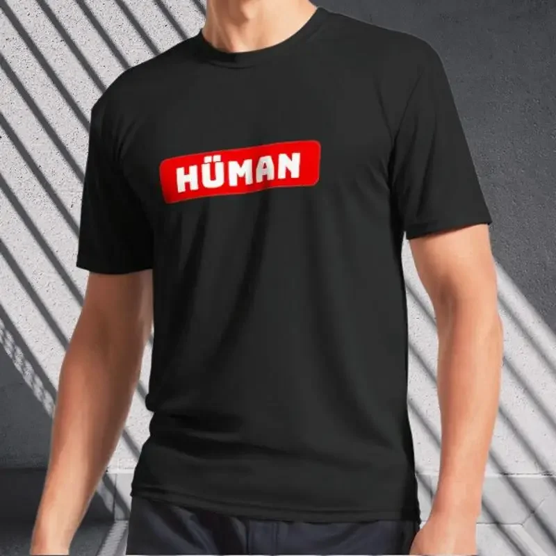 human Active T-Shirt Logo Men's T-Shirt Funny Size S to 5XL