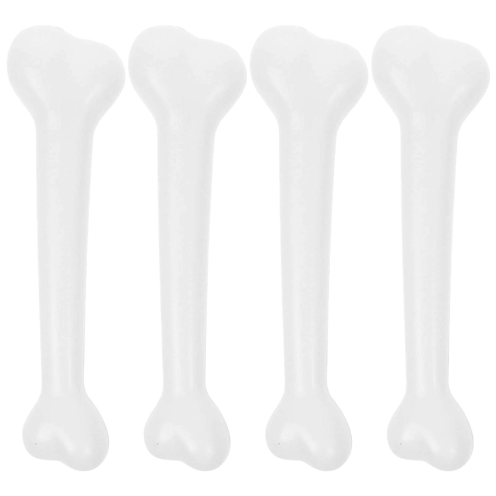 4 Uds. De huesos de plástico humanos simulados para decoraciones para fiestas de Halloween, accesorios de disfraz para niños y adultos, color blanco