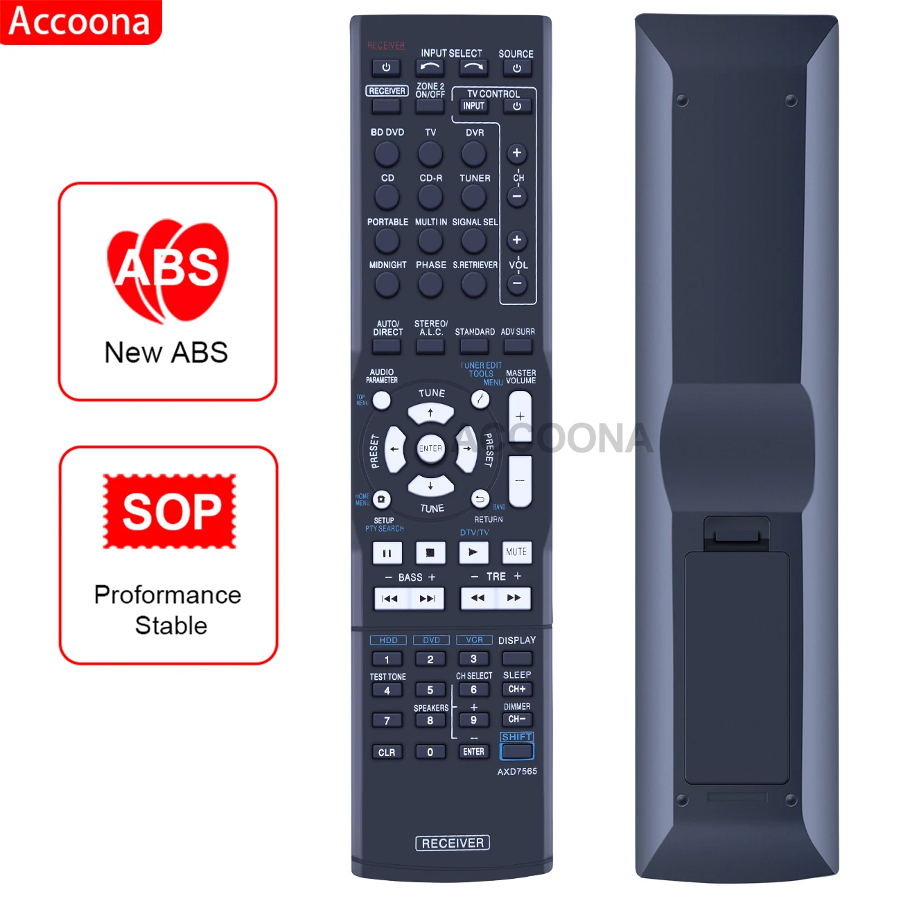 

AXD7565 Remote Control for Pioneer AV Receiver VSX-520 VSX-40 VSX-917V-S VSX-819H