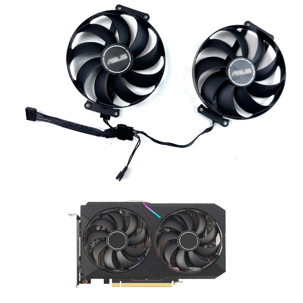 NEW Cooling Fan 87mm 6pin T129215BU T129215SU RTX3060TI GPU FAN For ASUS GeForce RTX 3060Ti V2 MINI DUAL OC Fan