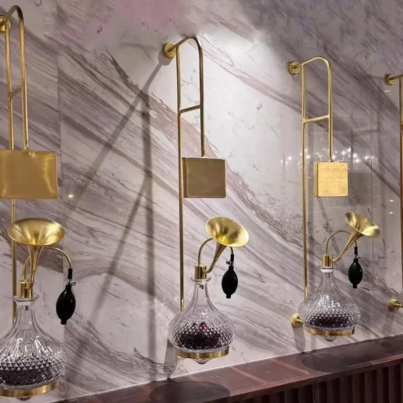 Brass Wall-hanging Stand For Perfume Smelling Wall-Mounted Brass Bracket For Coffee Tea Smelling