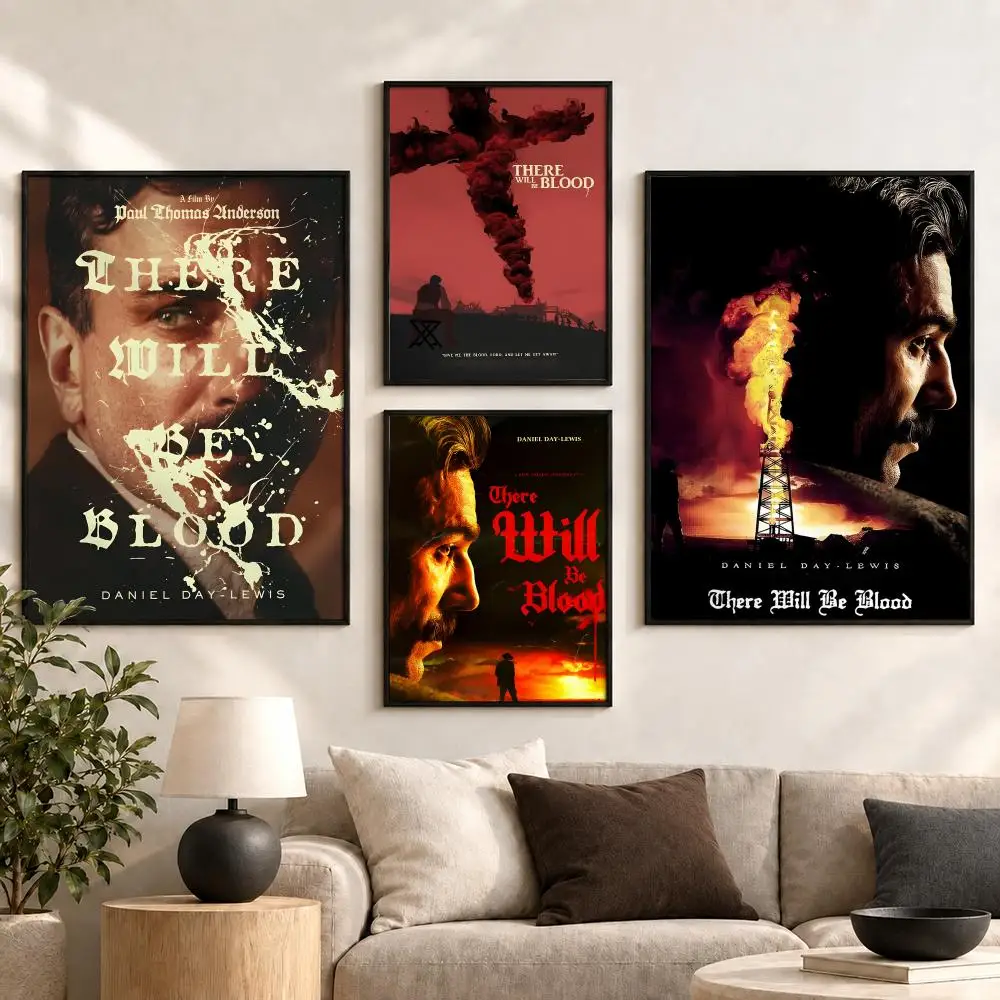 There Will Be Blood Epic Period Drama Film Aesthetic Poster Aesthetic Art Print for Bedroom & Living Room Decor, Unframed