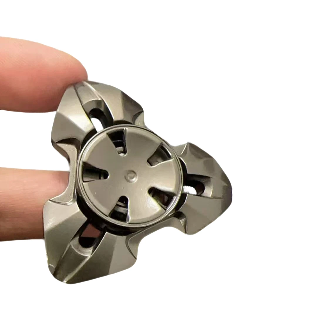 EDC Metal Fidget Spinner Tri-Spinner High-Speed Hand Spinner Stress Relief Toy for Focus Anxiety Adults