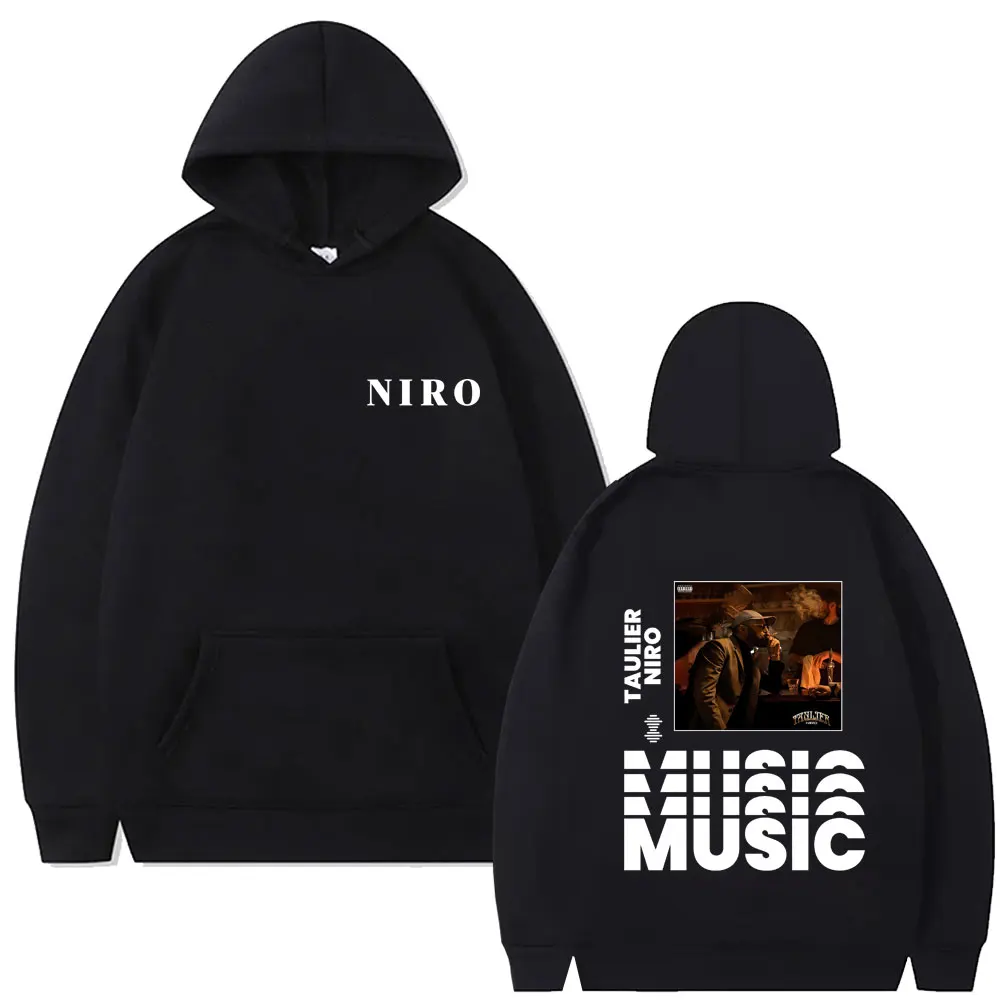 

Rapper Niro Taulier Album Graphic Hoodie Men Women Hip Hop Rock Streetwear Unisex Fashion Vintage Casual Fleece Cotton Hoodies