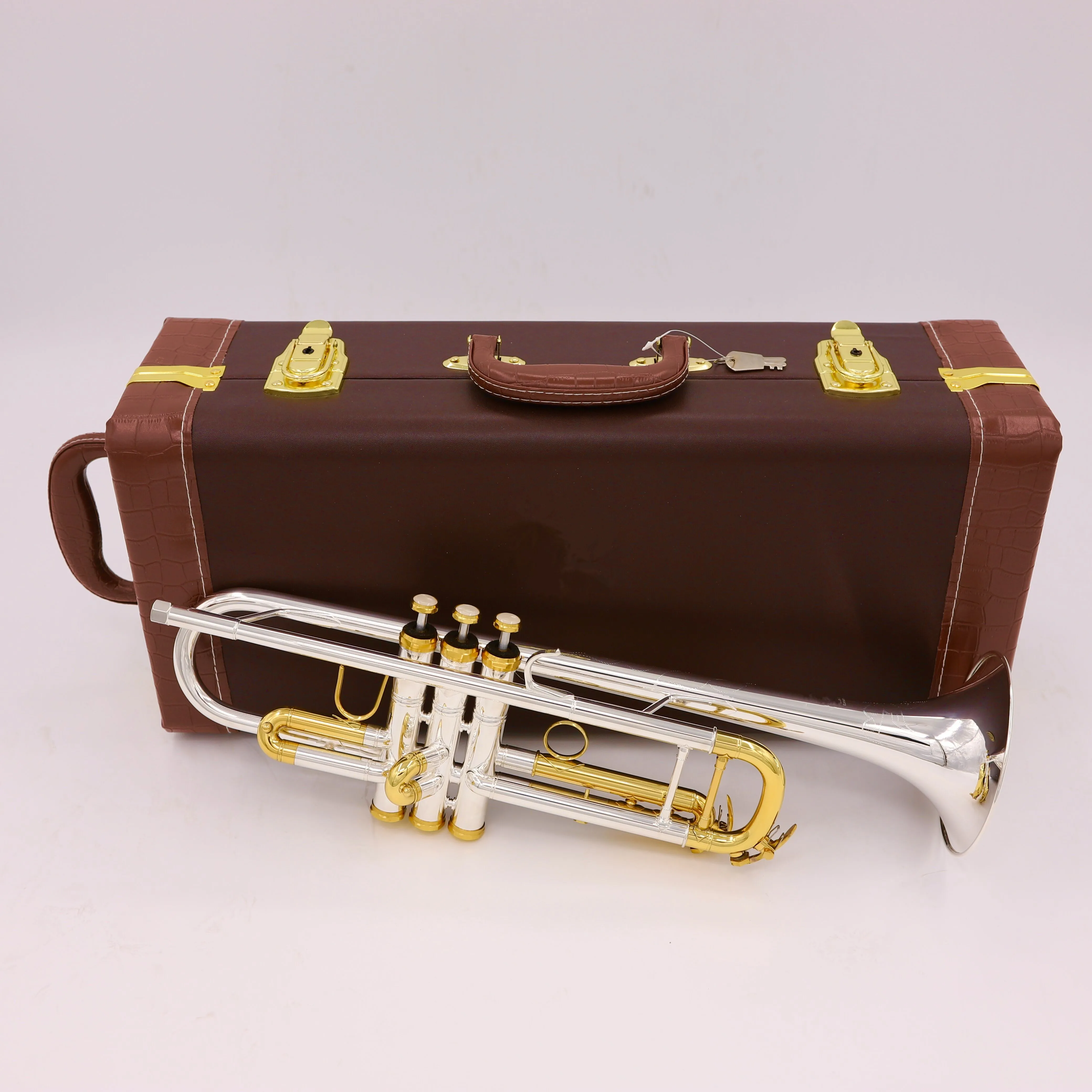 

Tr190s43 100th anniversary trumpet silver flat instrument brass students