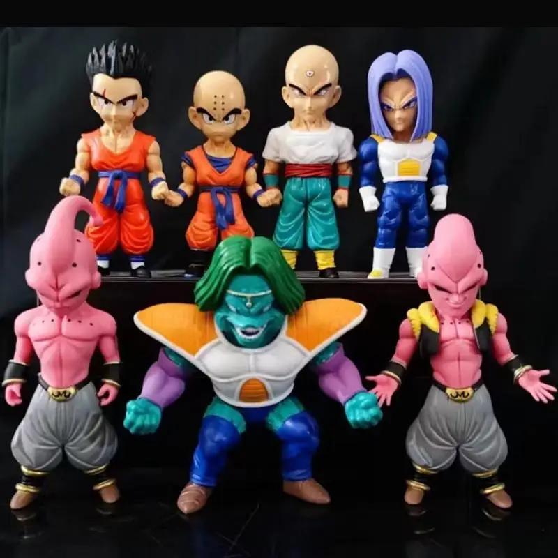 Figuras de Dragon Ball de Anime nuevo Gk Wcf Trunks Majin Buu Yamcha Krillin Zarbon Tien Shinhan figura de acción juguetes de modelos de colección de Pvc