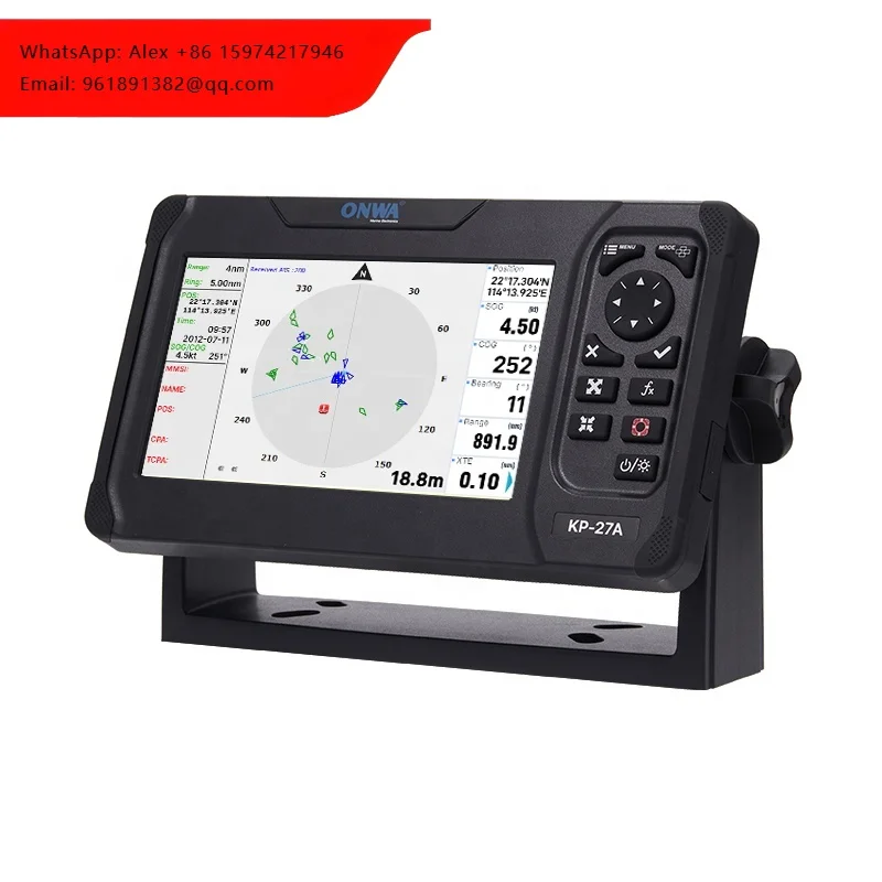 

Новый морской навигационный GPS-картплоттер KP-27A 7 дюймов с транспондером AIS класса B+
