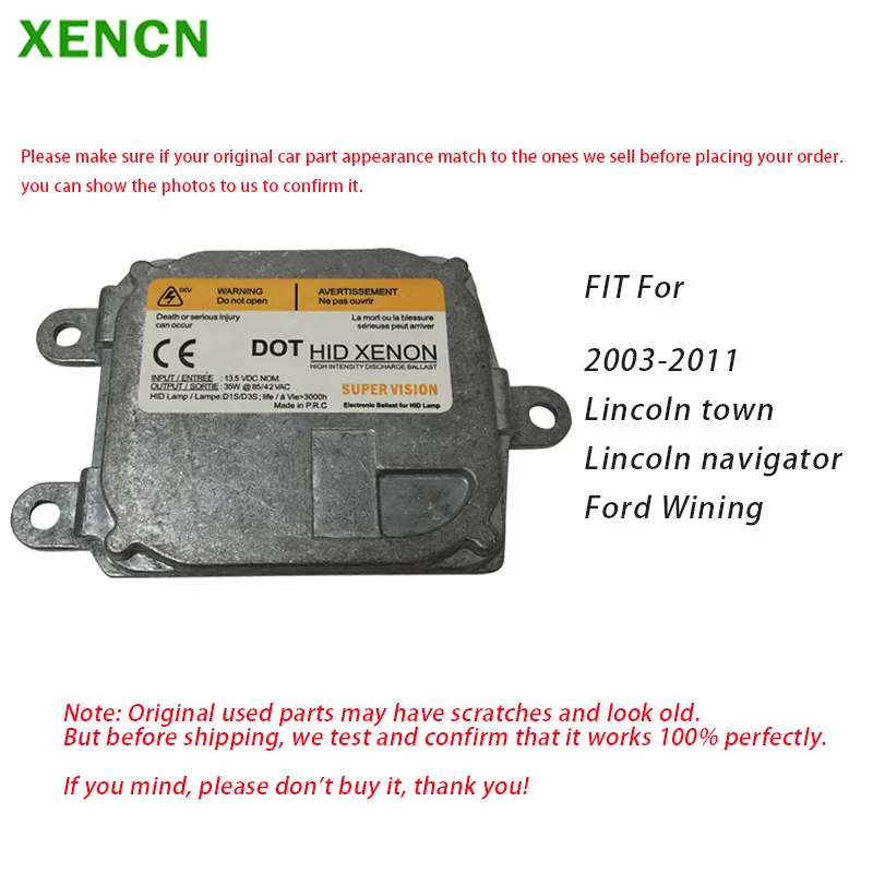 XENCN OEM 83110009044 Ballast Xenon D1S D1R Car Headlight HID Control Module For Lincoln town, Lincoln navigator, Ford Wining