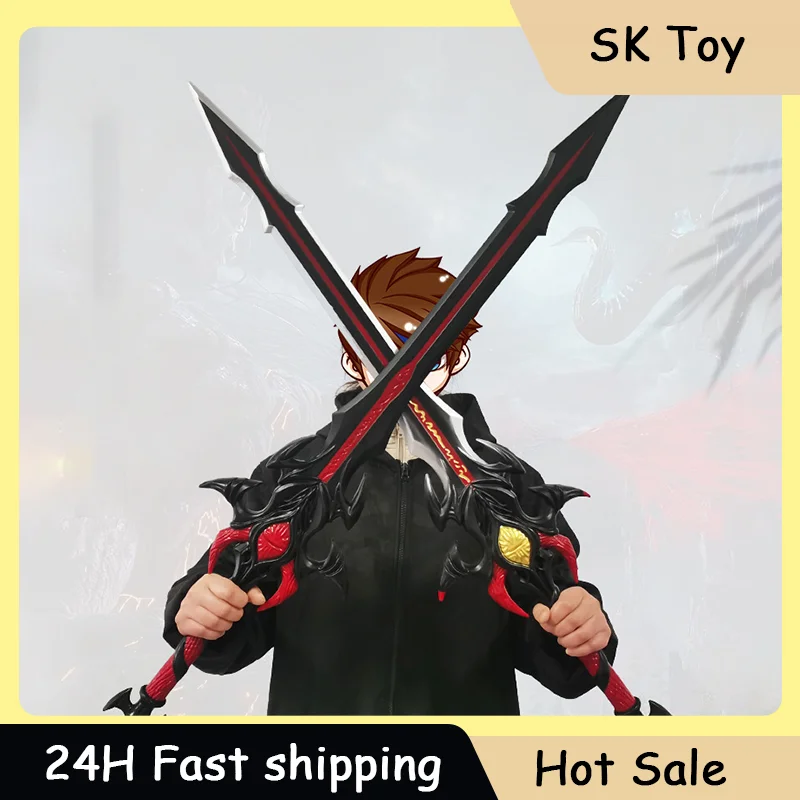 

100cm Douluo Continent Anime Figure Asura Sword Cosplay Props Model Role-playing Decorations PU Soft Rubber Material Outdoor Toy