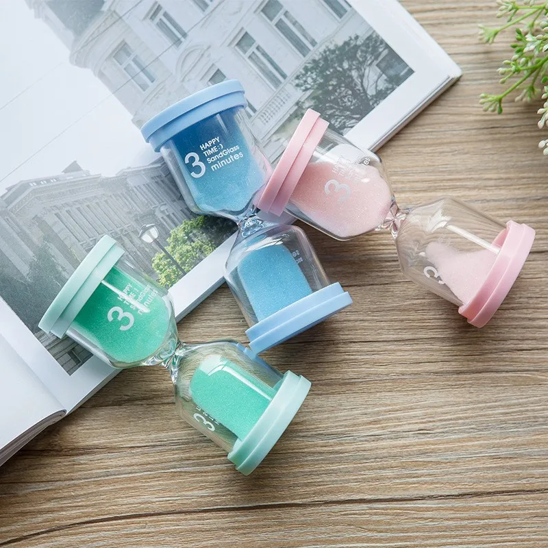 30 Minutes Hourglass Sandglass Macaron Hourglass Timer Children Kid Gift Toy Sand Timer Hour Glass Home Decoration Ornament
