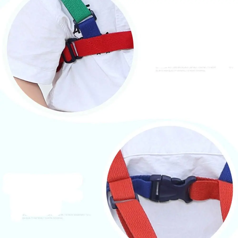 コントラストカラーロングベルト屋外ノンスリップ幼児ハーネスベビーウォーカー安全ヘルパー子供リーシュ子供ウォーカーアシスタントストラップ