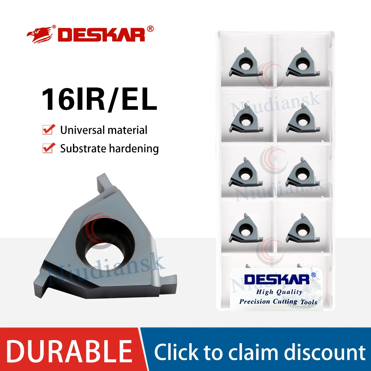 16IR EL 0.7 0.8 0.9 1.0 1.2 1.3 1.4 1.5 1.6 1.7 1.8 1.9 2.5 3.0 CNC Lathe Flat Mounted Shallow Groove Blades Universal material
