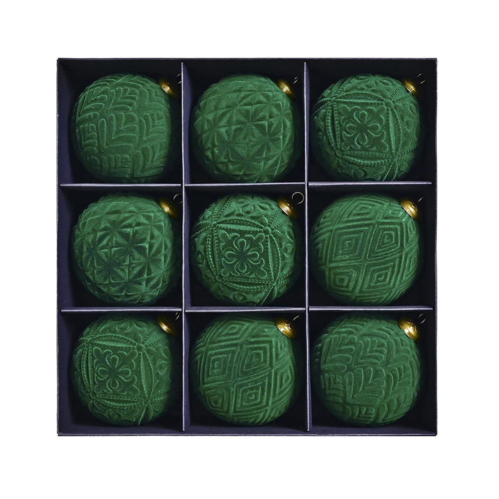 

9-Pack Ornaments Wine Red Festive Decorations Ample Supply Of Balls Long-lasting Christmas Ornaments For Christmas Trees