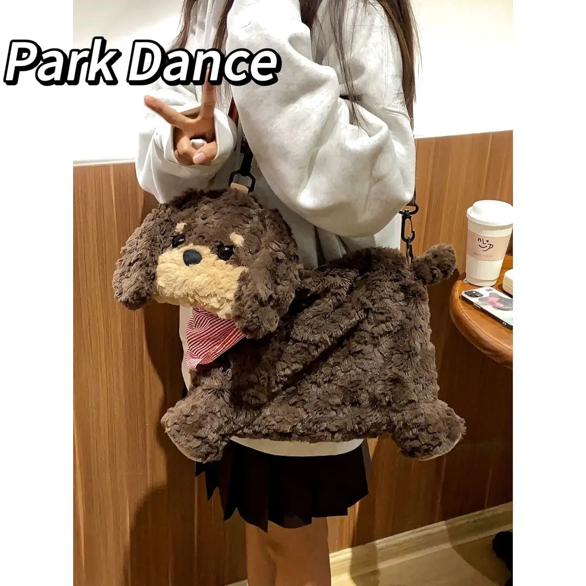 

Autumn / Winter Fashion New Dog Shaped Design Women Bag Horizontal Square Large Capacity Portable Single Shoulder Crossbady Bags