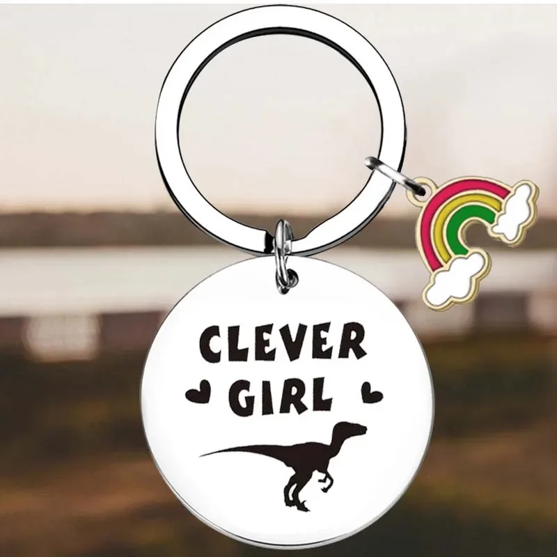 New Dinosaur Lover Gifts Key Chain Ring Raptor Gift Dinosaur Gifts keychains pendant Velociraptor Gift Dinosaur Gift