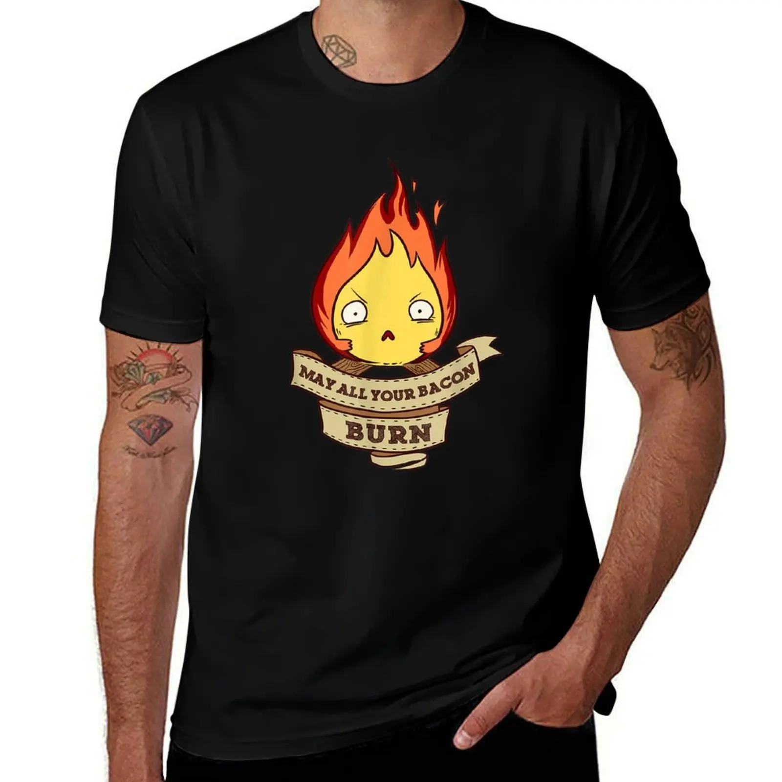 

shirt Scary Fire Your man for T-Shirt shirt t Burn Bacon prints Demon All May with essential t shirts t