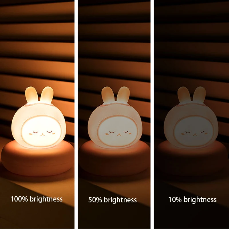 LED Night Lights for Children, Baby Night Lamp, Pat Touch, Recarregável, Proteção para os Olhos, Quarto, Bedside Nightlight, Presente