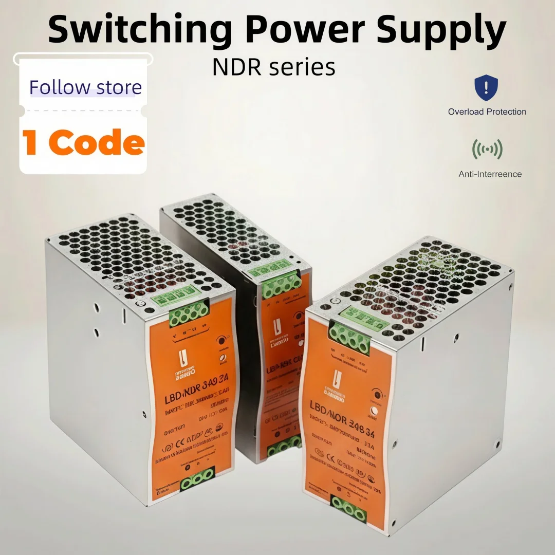 

Blue NDR series wave switching power supply 220V to 12V24V controller transformer LED light with light box modification