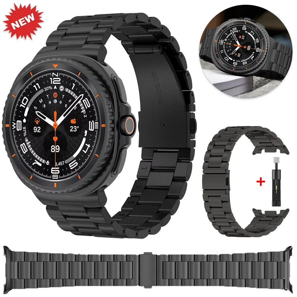 

Оригинальный металлический ремешок для Samsung Galaxy Watch Ultra 47 мм 2025 браслет ремешок для часов Galaxy Watch 8 44 мм 40 мм/классический ремень 46 мм