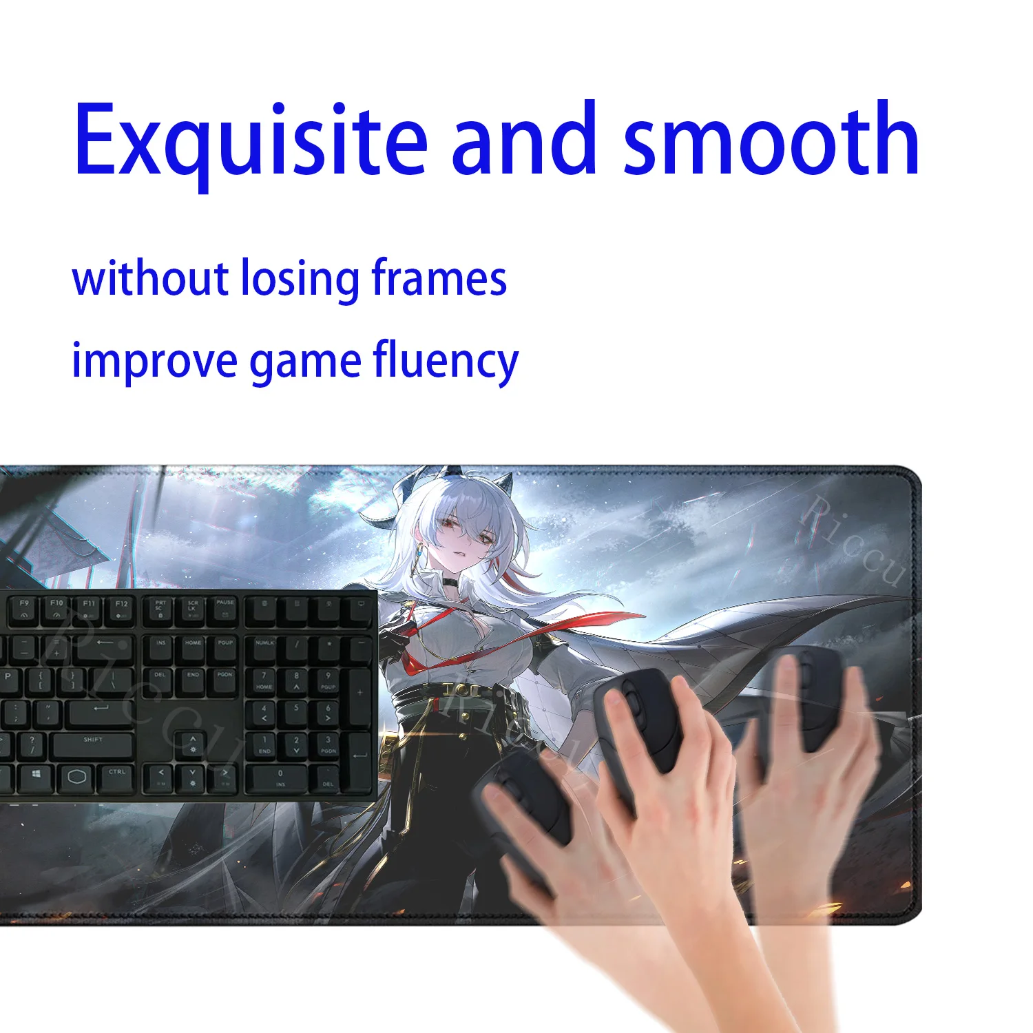 Wuthering Waves Zani Mouse Pad อะนิเมะสาวเซ็กซี่ Kawaii Mousepad PC HD พิมพ์คีย์บอร์ดแล็ปท็อปอุปกรณ์สํานักงานโต๊ะ