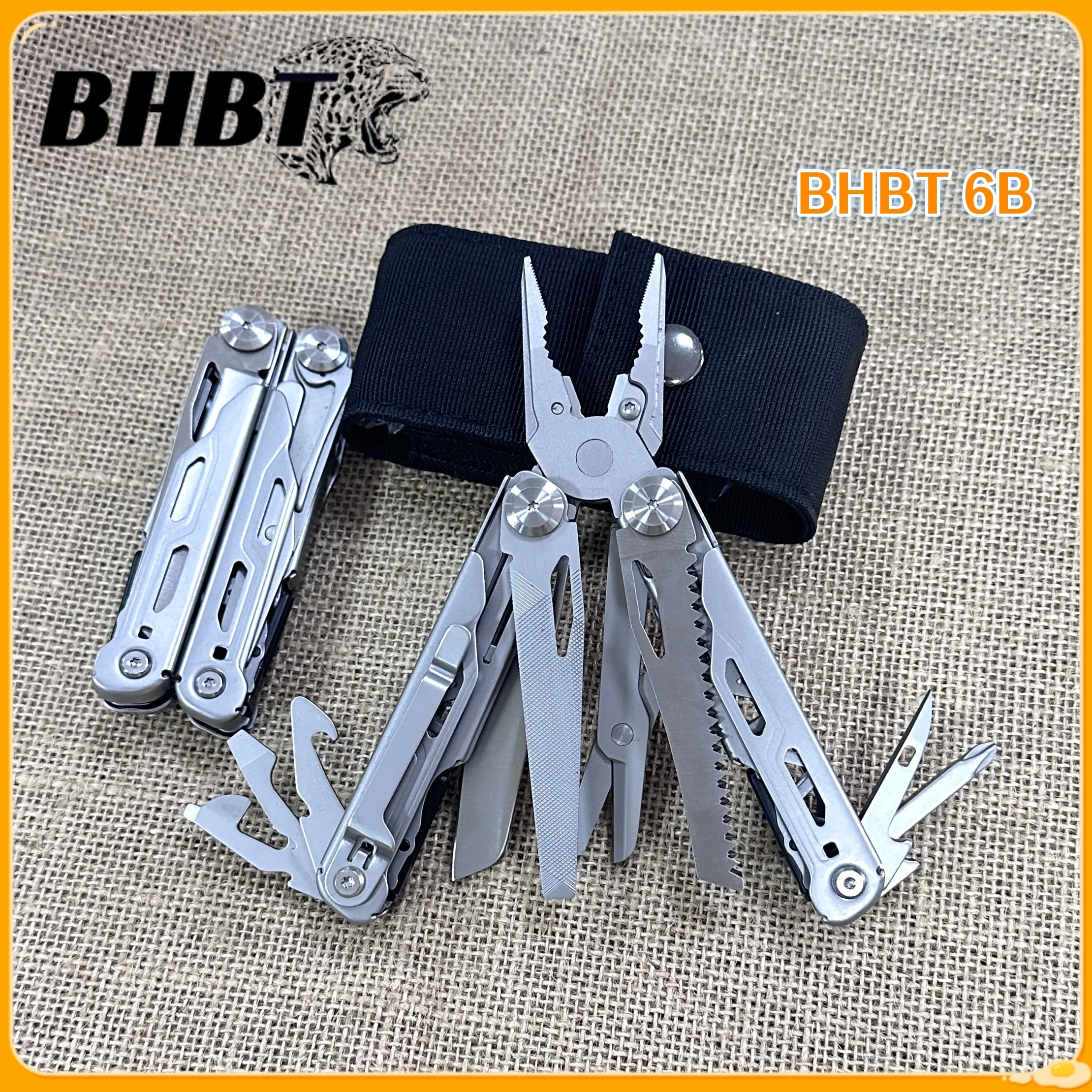 

BHBT-6B Folding Multitool Pliers Multi-functional Combination Tool Pliers Folding Scissors EDC Outdoor Equipment