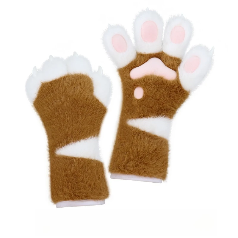 الأصلي الجديد قفازات الغضب اليدوية الوحش مخلب طويل فروي أفخم قفازات هالوين كوس مخلب الدعامة #2