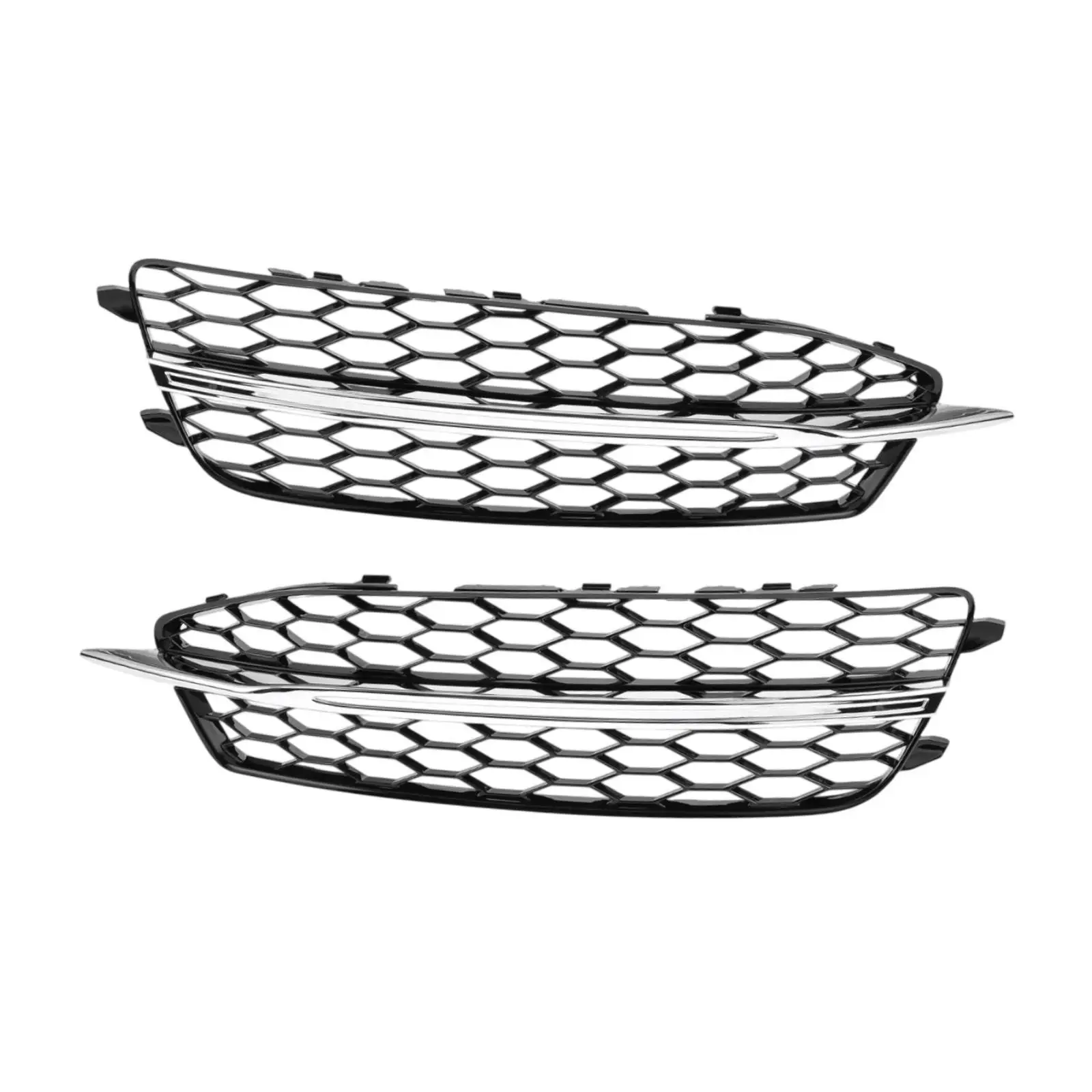 

2Pcs Grille Trim 4G0807681D Sturdy Accessories for Audi A6 2011-2014